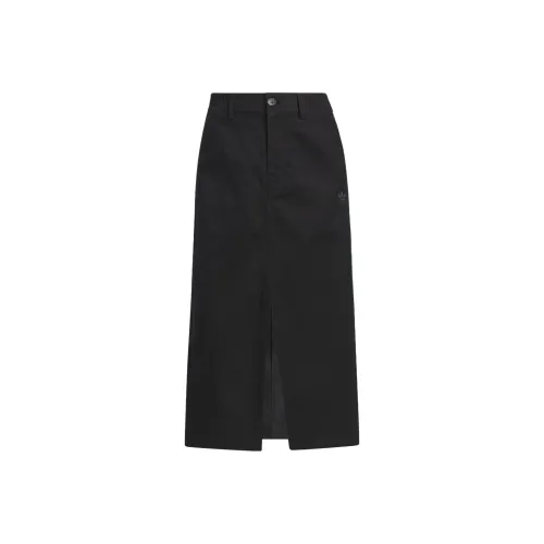 Adidas Originals SS24 V Day Юбка Повседневная Длинная Юбка Женская Черная