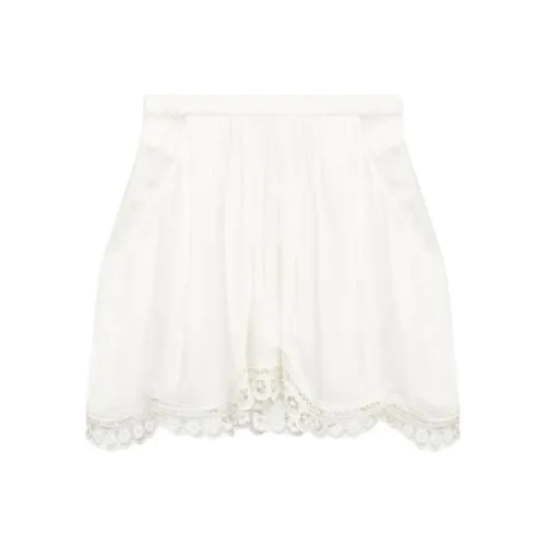 ISABEL MARANT ETOILE FW24 Повседневные короткие юбки Женские Белые