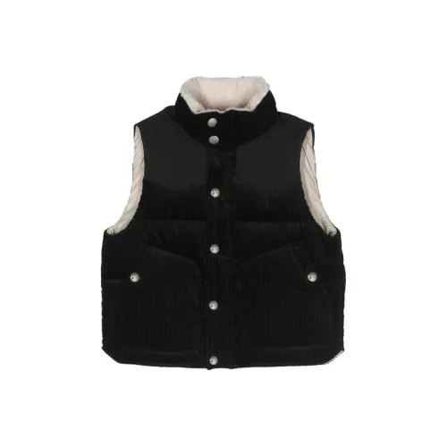 BRUNELLO CUCINELLI Черный Kids Пуховый жилет