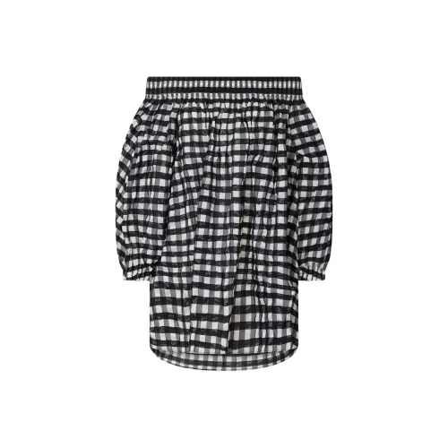 Alaia Черное Женское Длинное Платье с Рукавами