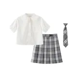 Комплект без галстука (серый)