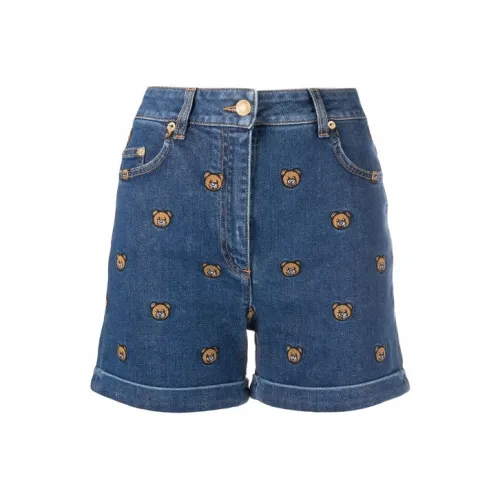 MOSCHINO Синие Женские Джинсовые Шорты