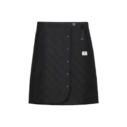 CAMEL Фантомно-черный Женские Повседневные Короткие Юбки