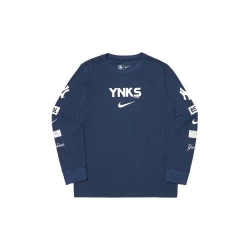 Nike x Mlb Base Logo Свитшот Темно-синий Детский