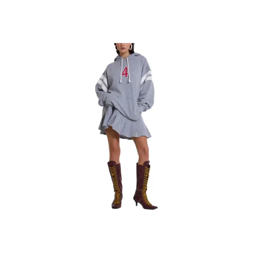 Jaded London 4 или NOTHING Свитер Платье В GREY Marl Длинный Рукав Платье Женское Серый