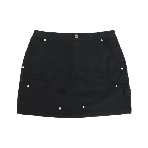 Конверс Повседневные Короткие Юбки Женские Черные
