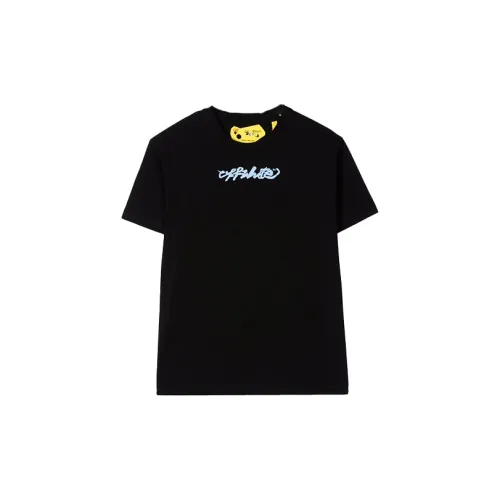 Off Белый FW21 Черный Kids T Рубашки