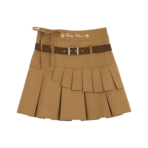 SNBL Повседневные короткие юбки женские коричневый