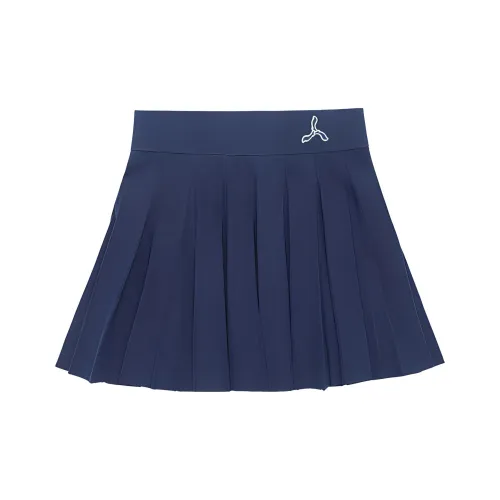 LI NING 1990 Новый Джинсовый Синий Женские Повседневные Короткие Юбки