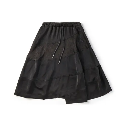 STARTER Повседневный Длинный Юбка Женская Черная