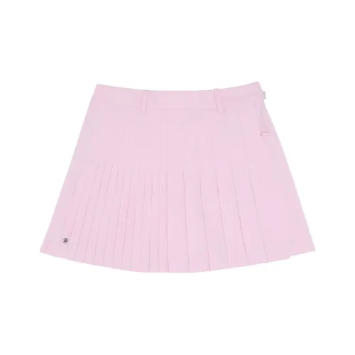 LI NING 1990 GOLF серия Повседневная короткая юбка Женская Нежно-вишневый цветок Розовый