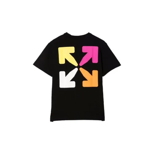 Off Белый FW21 Черный Kids T Рубашки