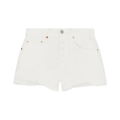 Levi's Джинсовые шорты Женские Белые