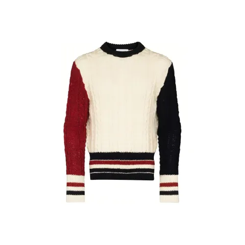 THOM BROWNE Белые Мужские Свитера