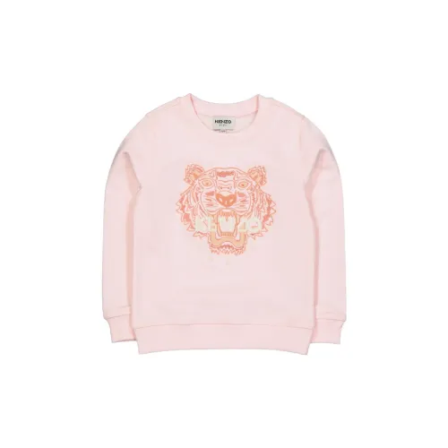 KENZO Толстовка Classic Tiger Head Розовая Детская