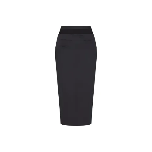 Khy DROP 004 Sleek Эластичный CUTOUT Юбка Повседневный Длинный Юбка Женская Черная