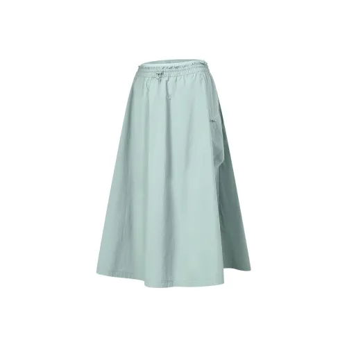 FILA Повседневный Длинный Юбка Женские Циановый Туманный Горчичный Желтый