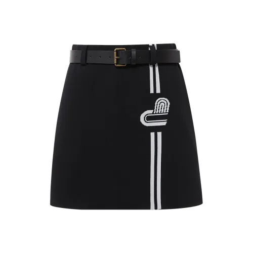 D'zzit Черная Женская Повседневная Короткая Юбка