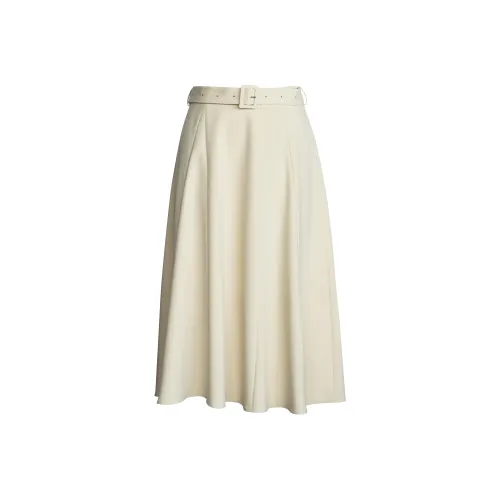 ROEYSHOUSE Повседневный длинный юбка женский бежевый желтый