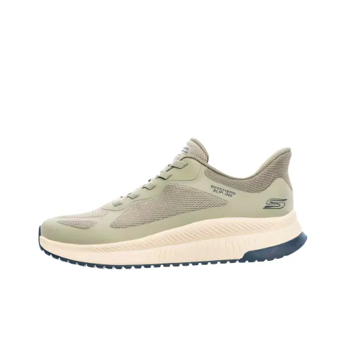 Skechers BOBS SQUAD 4 Low Топ Повседневная обувь Мужская Серый Зеленый