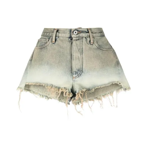 Off Белый песок Женские джинсовые шорты