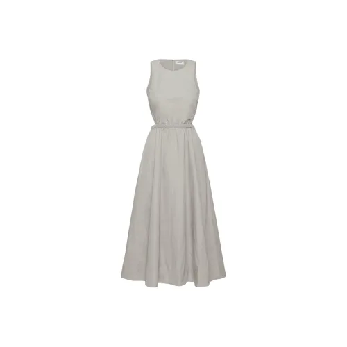 ARITZIA BABATON CELLA Poplin Платье Без рукавов Платье Женское Ashen Железно-циановый