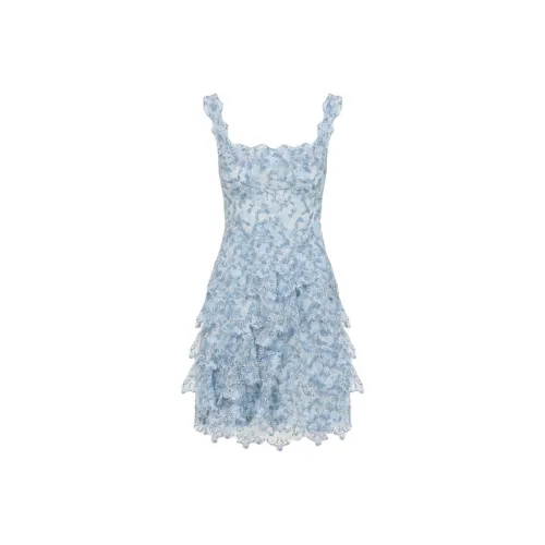 ERMANNO SCERVINO SS25 Slip Платье Женское Синее