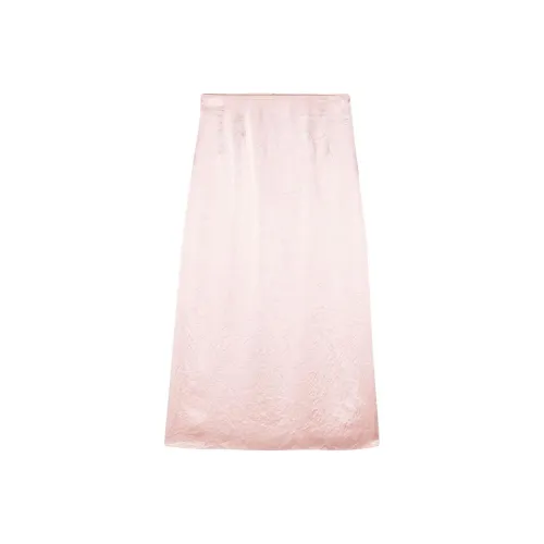 Bimba Y Lola SS24 Повседневная длинная юбка женская светло-розовая