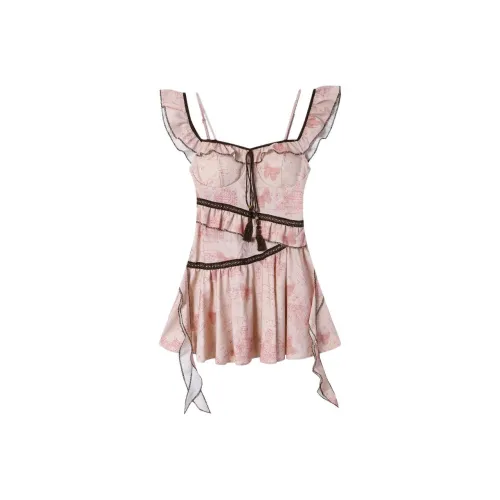 MO VOICE Slip Платье Женское Розовое
