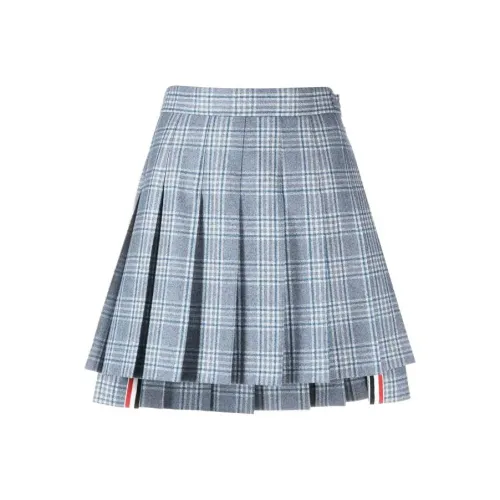 THOM BROWNE Серые Женские Повседневные Короткие Юбки