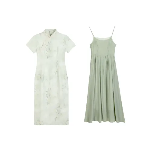 Local Gal Комплект с юбкой Женские Элегантный Зеленый