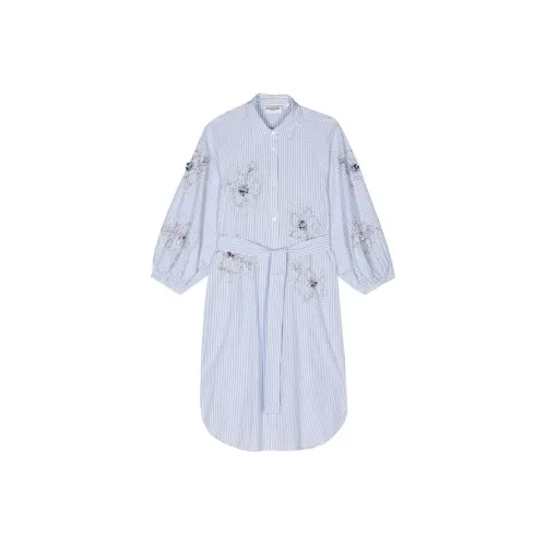 Essentiel Antwerp Blue Женские Длинные Рукава Платья