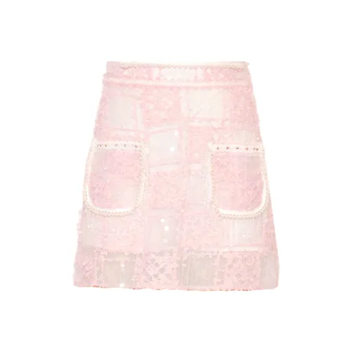 CHICCO MAO Розовая Женская Повседневная Короткая Юбка