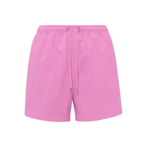 LI NING 1990 x CLOVE Повседневные шорты Женские Ярко-фиолетовый Красный