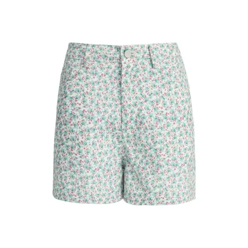 Розовые повседневные шорты женские цветочные шорты