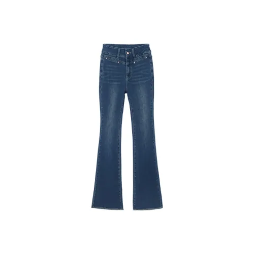 HIPPIEMISS Джинсы Женские Винтаж Синий