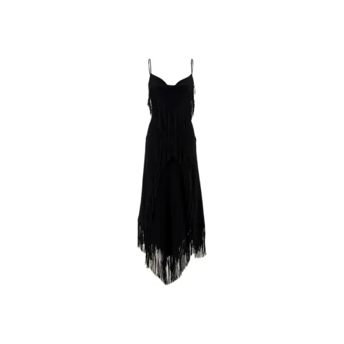 Paco Rabanne SS25 Slip Платье Женское Черное