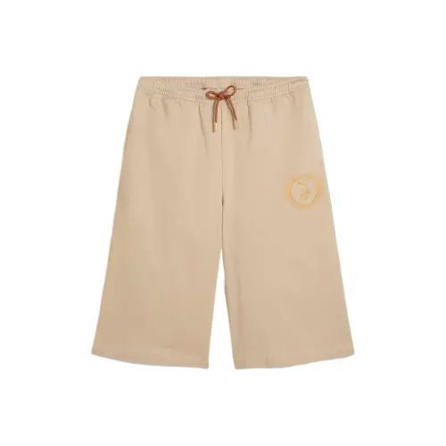 PUMA Повседневные шорты женские хаки