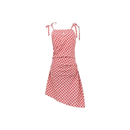 INSLIISA Slip Платье Женское Красное