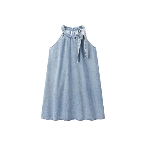 LEDIN Без рукавов Платье Женское Светло-Синий