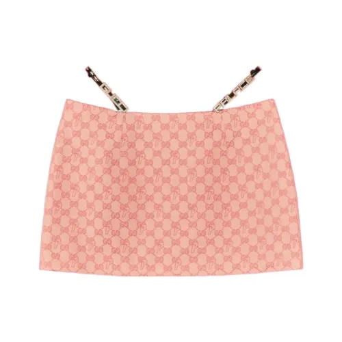 GUCCI x Дворцовый Gucci X Palace Collection Повседневные короткие юбки Женские Розовый