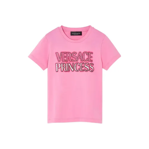 VERSACE SS23 Holiday T-Shirt SS23 Розовый Детский