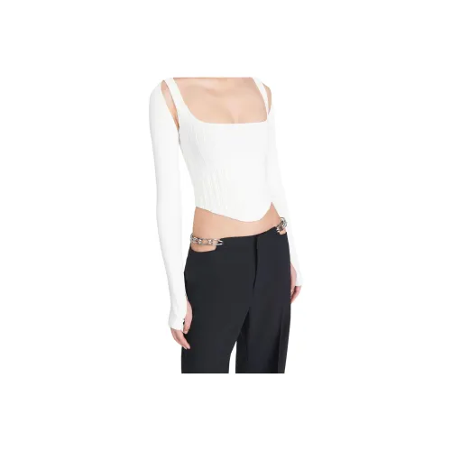 DION LEE Сливочный/Сливочный Женские Повседневные костюмы