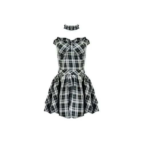 VKXOW Черные Женские Платья без рукавов