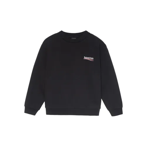 BALENCIAGA Черный Kids Свитшоты