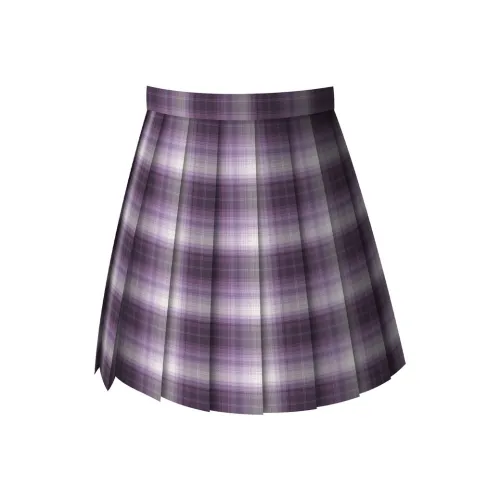 SHENBEI JK Повседневные короткие юбки Женские Фиолетовый