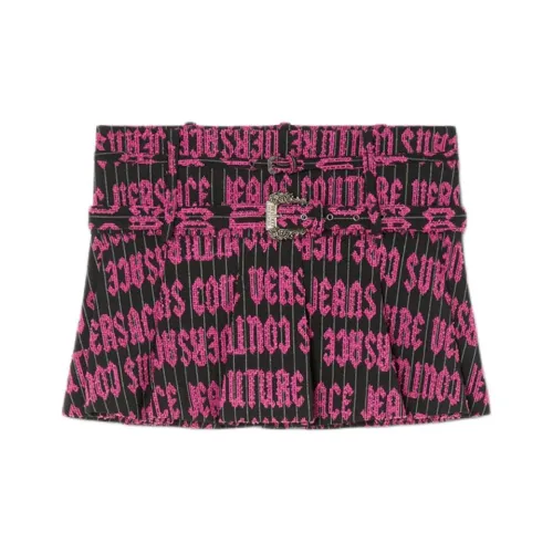 VERSACE JEANS COUTURE SS24 Повседневные короткие юбки Женские Фиолетовый