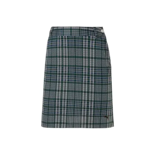 PUMA Повседневная длинная юбка женская синяя зеленая