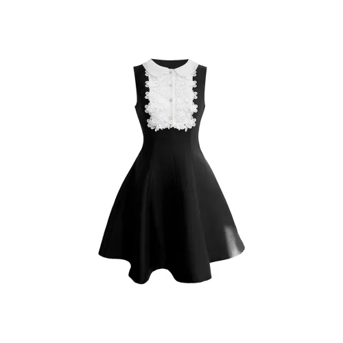 Vine Color Без рукавов Платье Женское