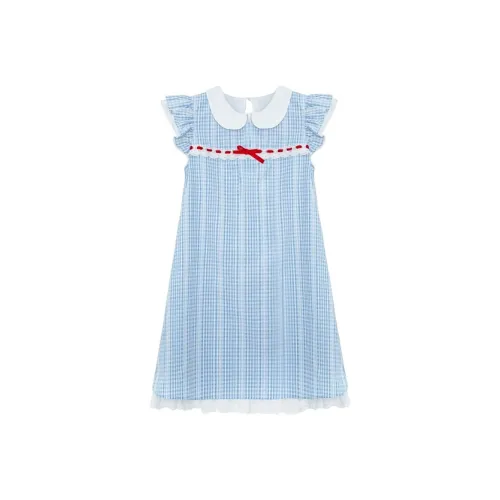 VKXOW Без рукавов Платье Женское Синее